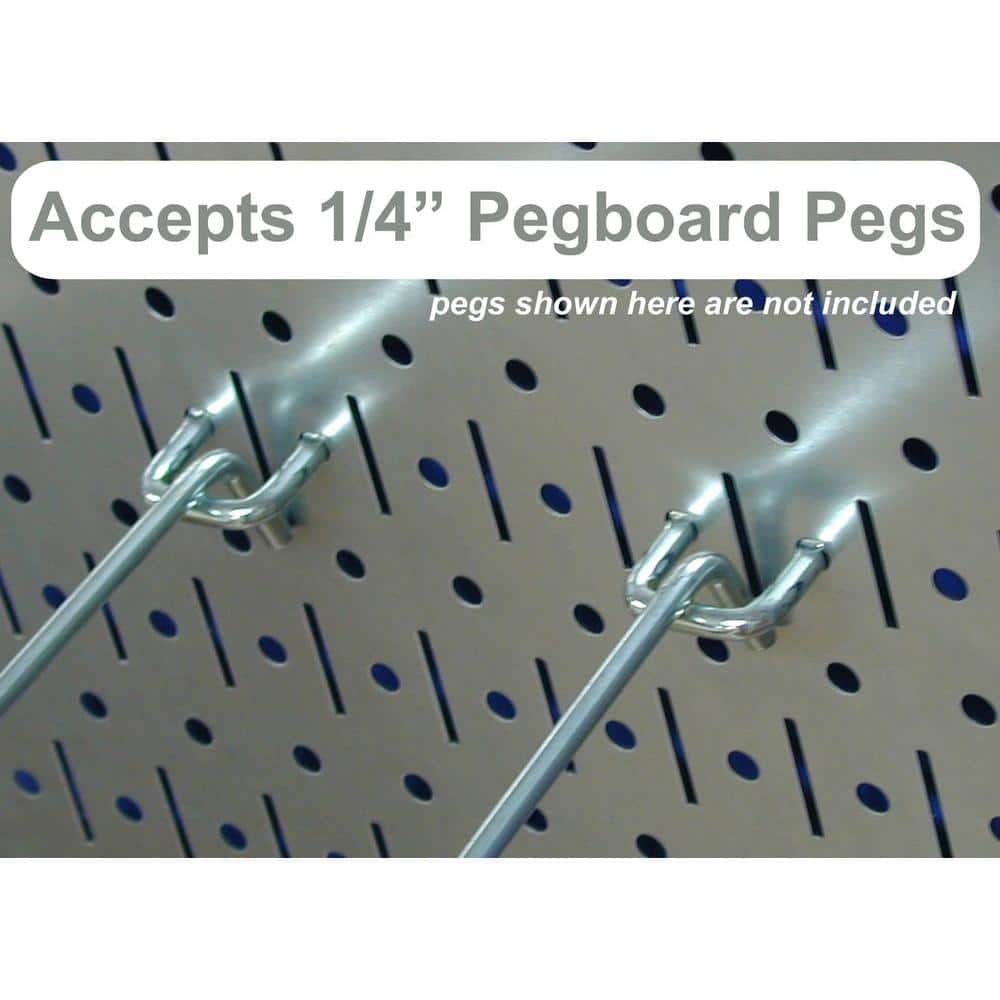 Black Steel Pegboard Tool Storage Kit with Accessories