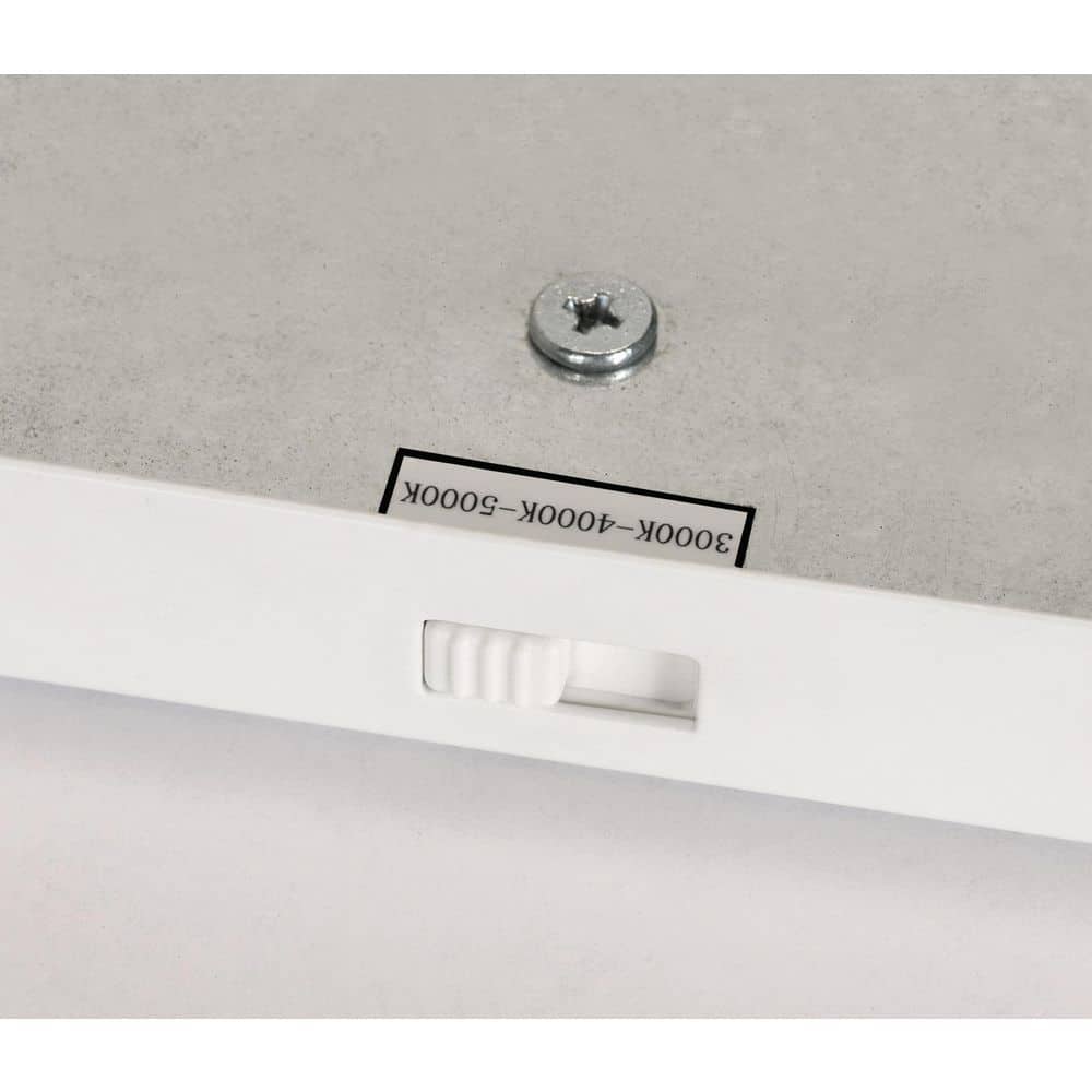 White Glass 24" LED Flush Mount Ceiling Light