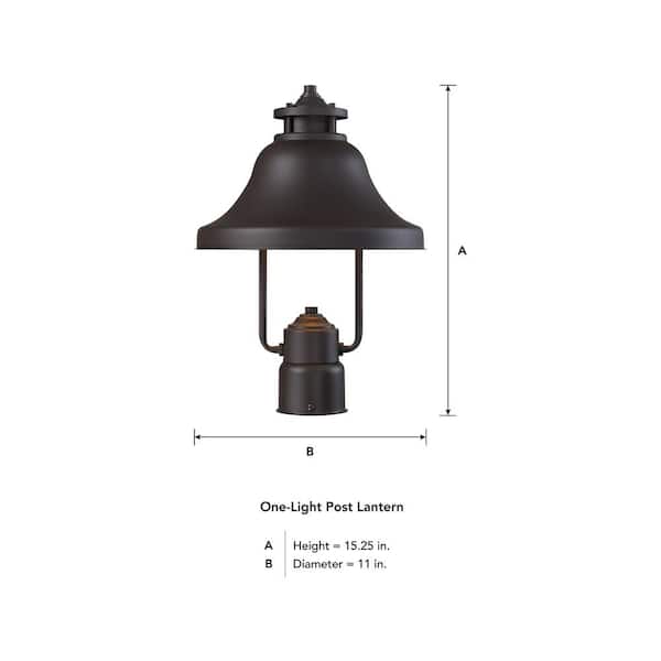 Designers Fountain Bayport 100-Watt 15.25-in Bronze Traditional Post Light Designers Fountain Bayport 100-Watt 15.25-in Bronze Traditional Post Light
