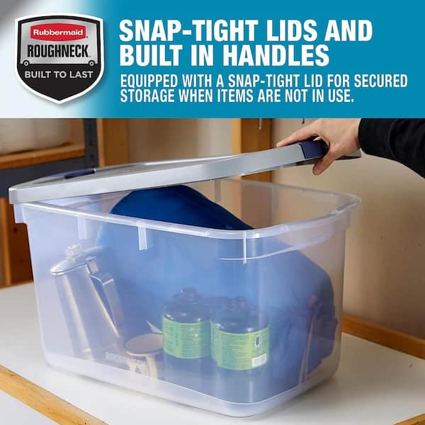 Rubbermaid Roughneck 66 Gal Stackable Storage Containers