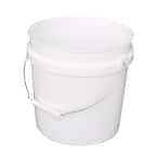 2-Gal. White Plastic Bucket (Pack of 3)
