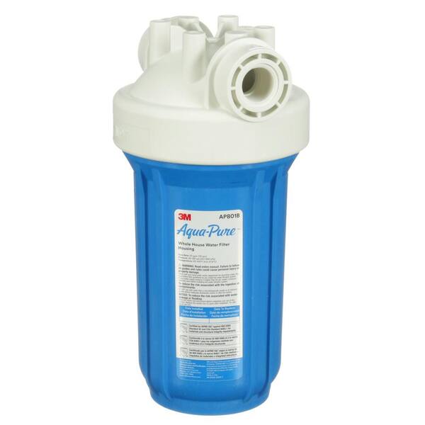 AquaPure AP800 Series Whole House Filter Housing Large Diameter 10 in. Blue Sump 5639201 The