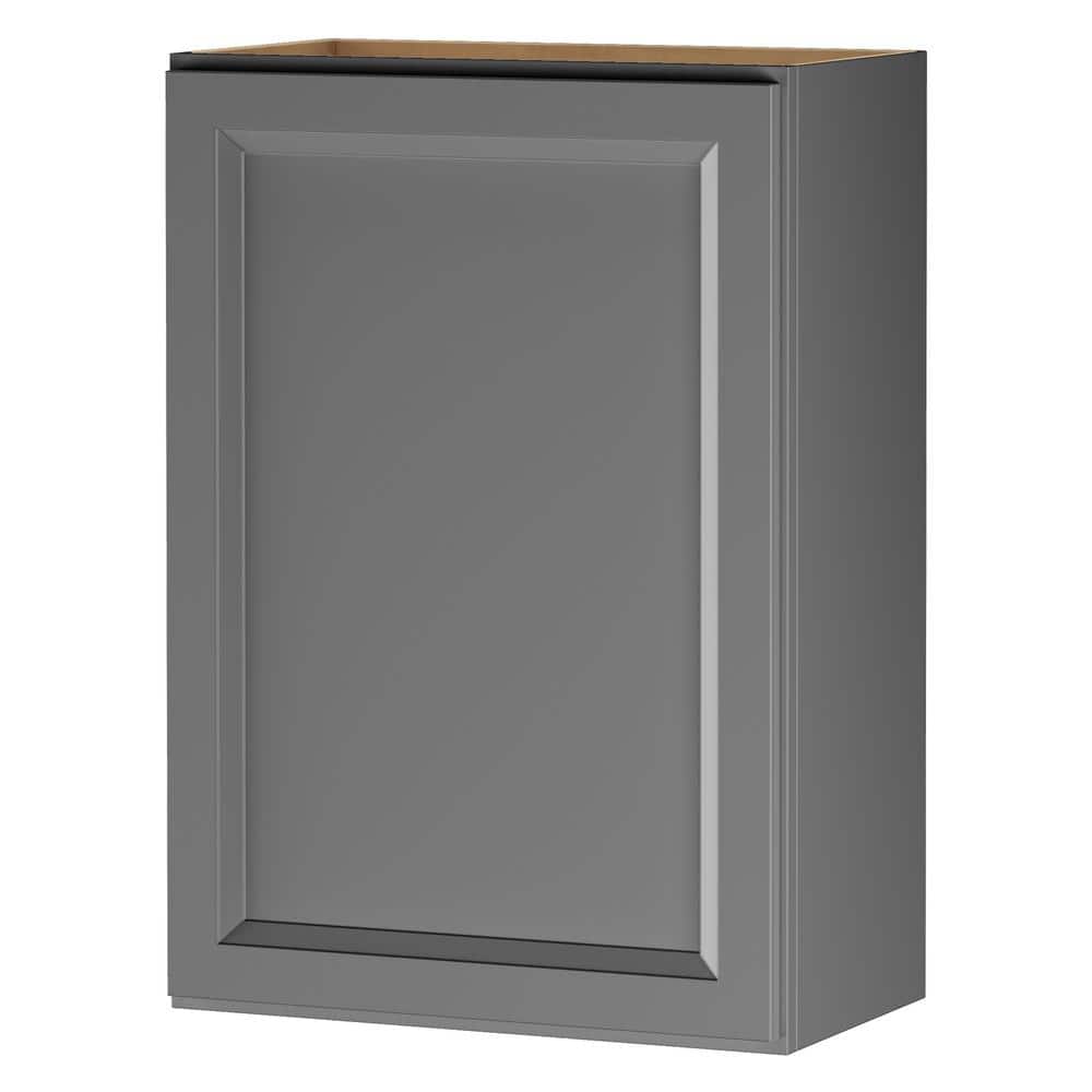 Keyport Shaker 21 in. W x 12 in. D x 30 in. H Plywood Tool-Free Ready To Assemble Wall Kitchen Cabinet in Charcoal price history on PriceWatchPro