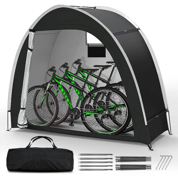 2-Bike Outdoor Storage Tent PU5000 Waterproof 210D Oxford Shed