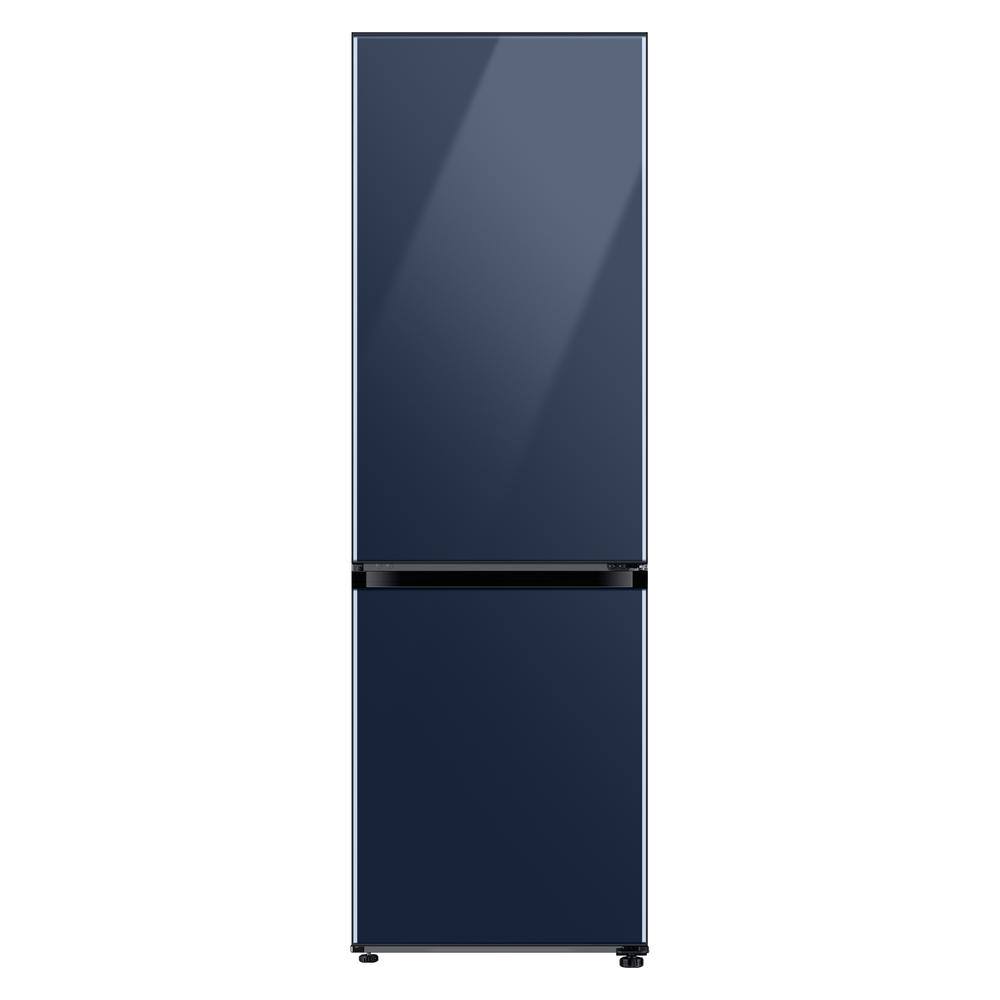 Samsung - Bespoke 12.0 cu. ft. Bottom Freezer refrigerator - Navy glass