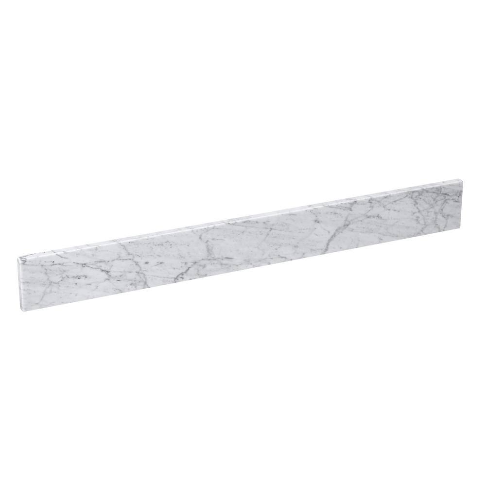 36 in. W x 4 in. H Natural Marble Vanity Top Backsplash in Carrara White price history on PriceWatchPro