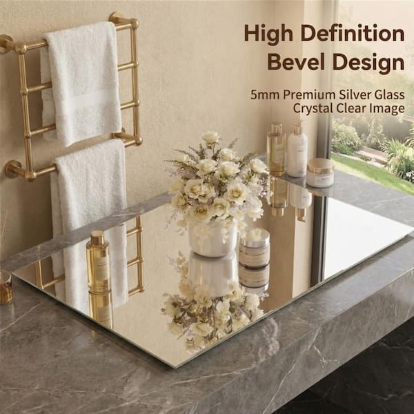 SUNRINX 65 x 21 Inch LED Full-Length Frameless Wall Mirror