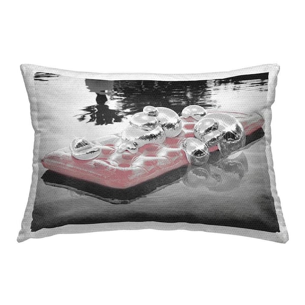 Stupell Industries Disco Pool Float Outdoor Printed Throw Pillow by Ziwei Li
