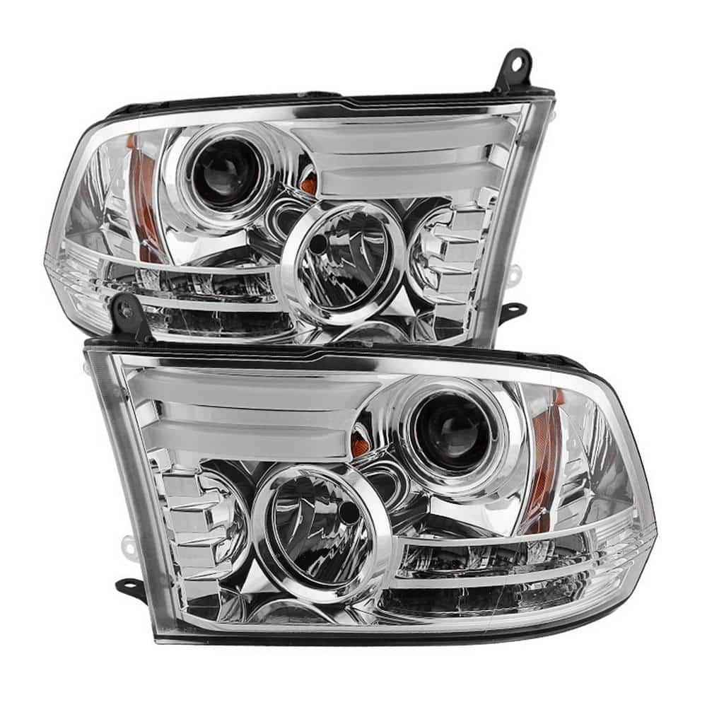 Dodge Ram 1500/2500/3500 13-16 Projector Headlight(Not compatible on models wQuad Lamp Headlights)Light Bar DRL - Chrome price history on PriceWatchPro