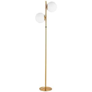 Folgar 66.75 in. Aged Brass Indoor Floor Lamp LED Compatible