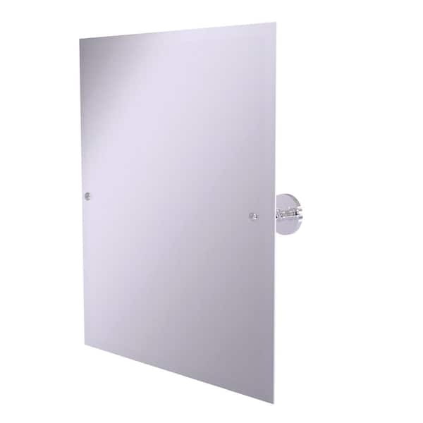 Allied Brass Prestige Skyline Collection Frameless Rectangular Tilt Mirror with Beveled Edge in Polished Chrome