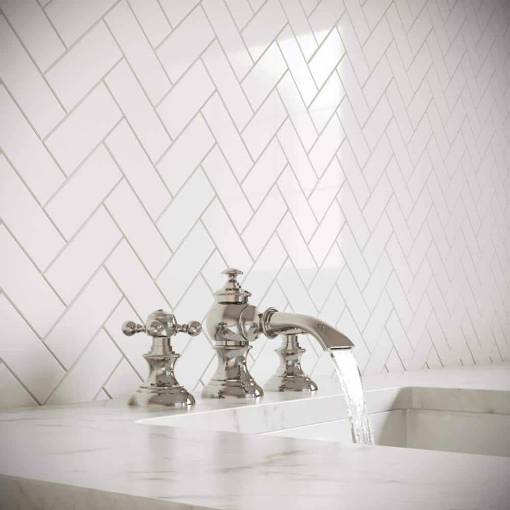Elegant Polished Nickel Widespread Bathroom Faucet