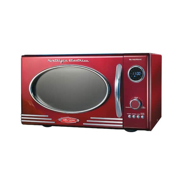 Nostalgia Retro Series 0.9 cu. ft. Countertop Microwave in Red