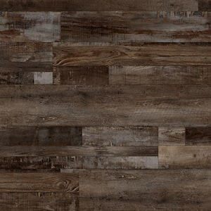 Folsbury Ridge 6 MIL x 6 in. W x36 in. Brown Waterproof Vinyl Plank Flooring, Click Lock Install (23.95 sq. ft./Case)