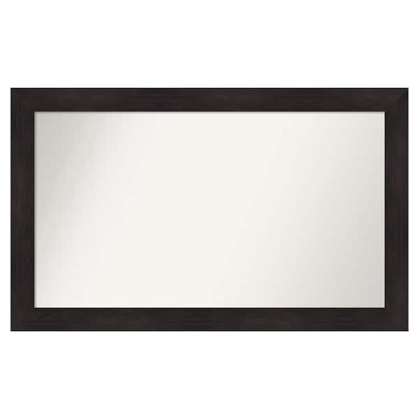 Amanti Art Furniture Espresso 51.75 in. x 31.75 in. Custom Non-Beveled Satin Recyled Polystyrene Bathroom Vanity Wall Mirror