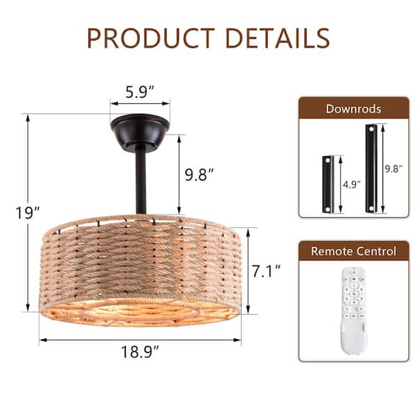 ⭐️kumi⭐️ Quorum Windmill Fan Cage Light Kit 1904-86 - Free Shipping