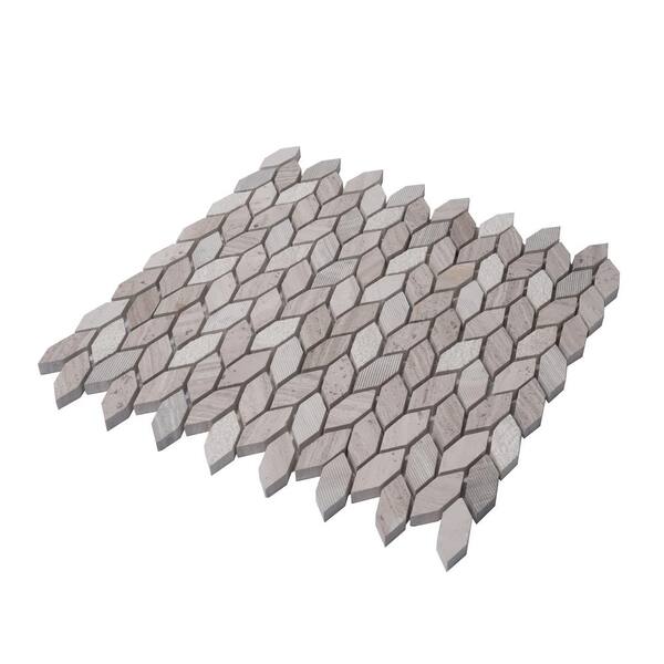 Apollo Tile Wooden Beige 4 in. x 5 in. Leaf Polished and