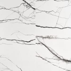 Magnus Breach 23.62 in. x 23.62 in. Matte Porcelain Marble Look Floor and Wall Tile (11.62 sq. ft./Case)