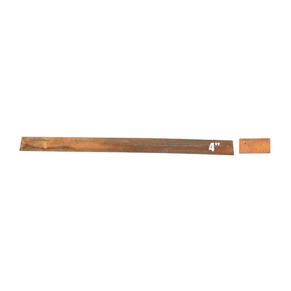 96 in. L x 4 in. H Galvanized Steel Hammer-In Landscape Edging, Metal Garden Border for Lawn & Beds, 1-Pack