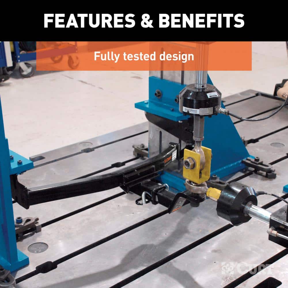 CURT Class 3 Trailer Hitch, 2 in. Receiver, Select Toyota RAV4, Towing Draw Bar