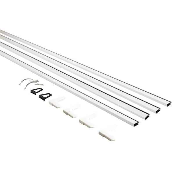 5/16 in. x 36 in. White Aluminum Screen Frame Kit