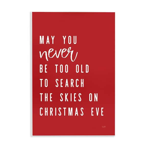 Search The Skies on Christmas Eve by Lux + Me Designs Unframed Graphic Art Print Abstract 15 in. x 10 in.