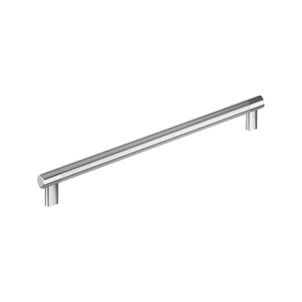 Bronx 12-5/8 in. (320mm) Center-to-Center Modern Polished Chrome Bar Cabinet Pull