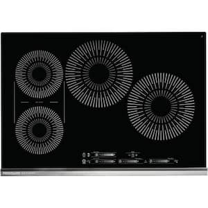 30 in. Induction Modular Cooktop in Black with 4 Elements including Bridge Element
