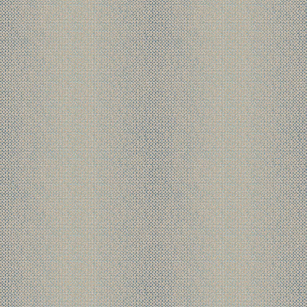 Nordic Elements Blue Embossed Weave Metallic Finish Non-Pasted Non-Woven Wa