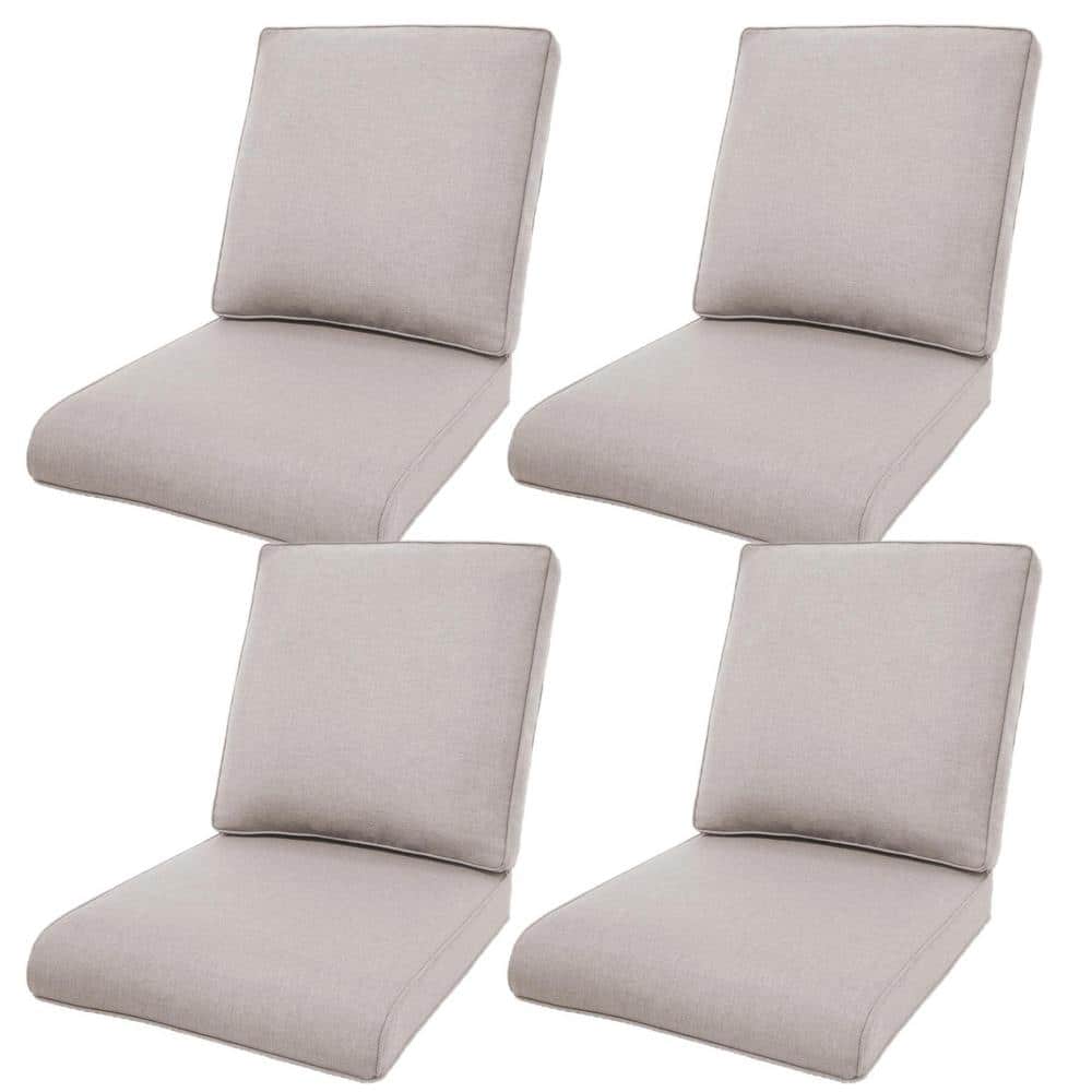 22 in. x 25 in. 8-Piece Deep Seating Outdoor Lounge Chair Replacement Cushion and Back Pillow in Beige price history on PriceWatchPro