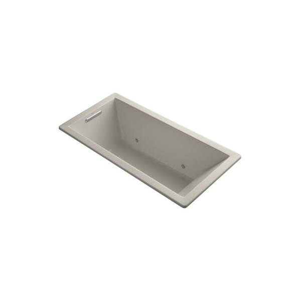 KOHLER Underscore 5.5 ft. Reversible Drain Bathtub in Sandbar