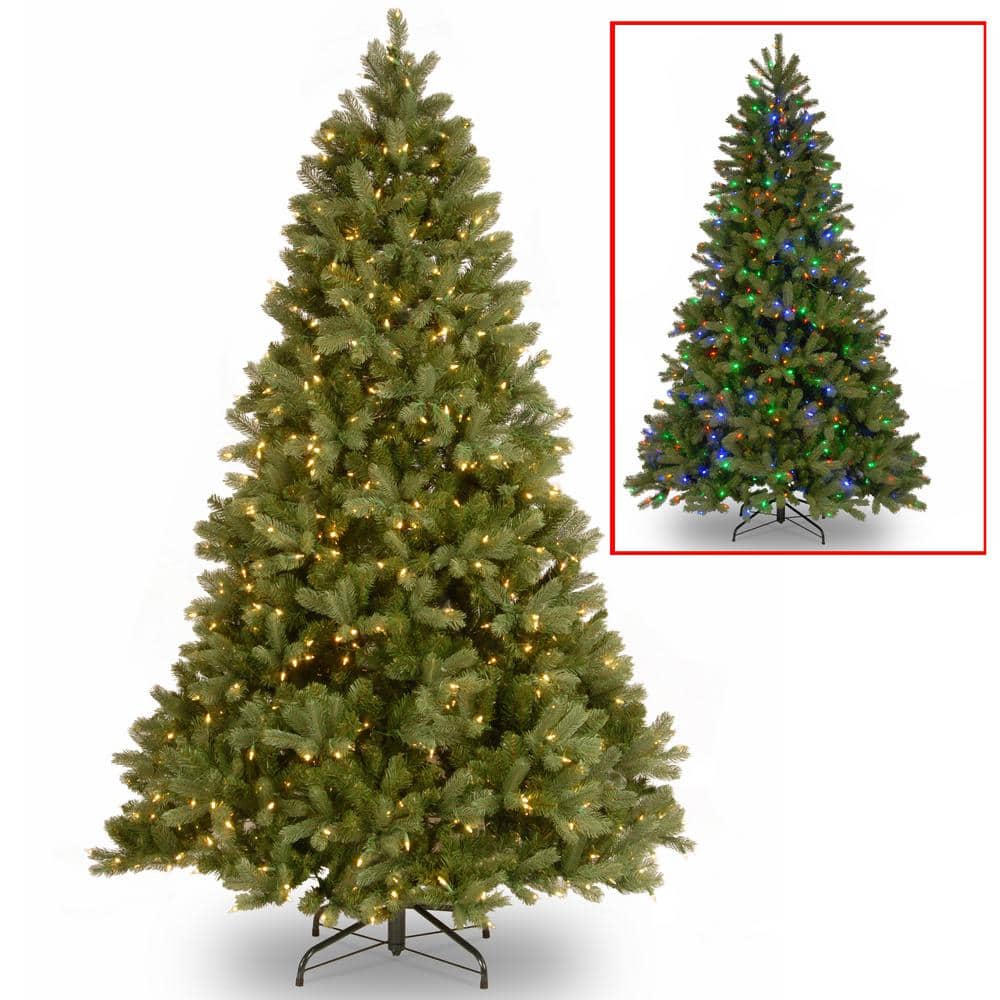 National Tree Company 6.5 ft. Downswept Douglas Fir Tree with Dual Color LED Lights PEDD1-D12-65 - The Home Depot
