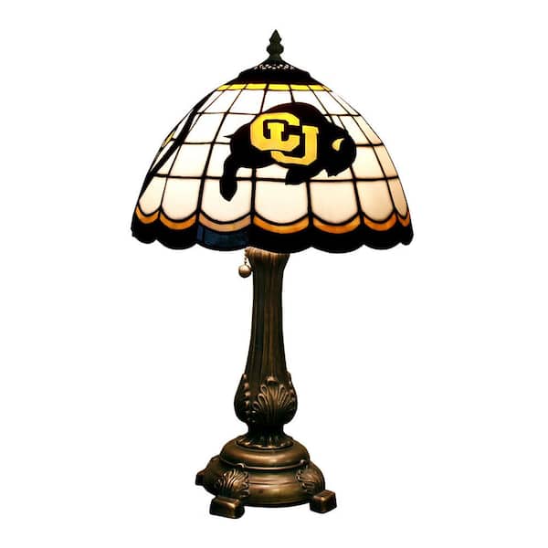 The Memory Company NCAA 19.5 in. Antique Bronze Tiffany Table Lamp Colorado