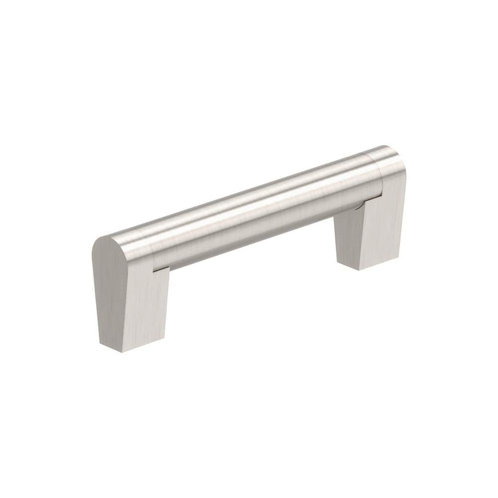 Composite 3-3/4 in. (96mm) Modern Satin Nickel Bar Cabinet Pull price history on PriceWatchPro