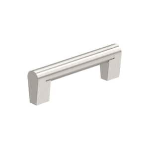 Composite 3-3/4 in. Modern Satin Nickel Bar Cabinet Pull