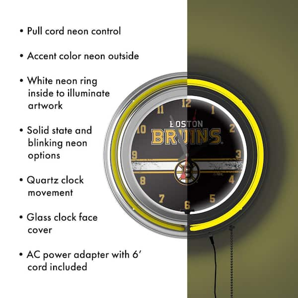 Boston Bruins NHL Desk Clock