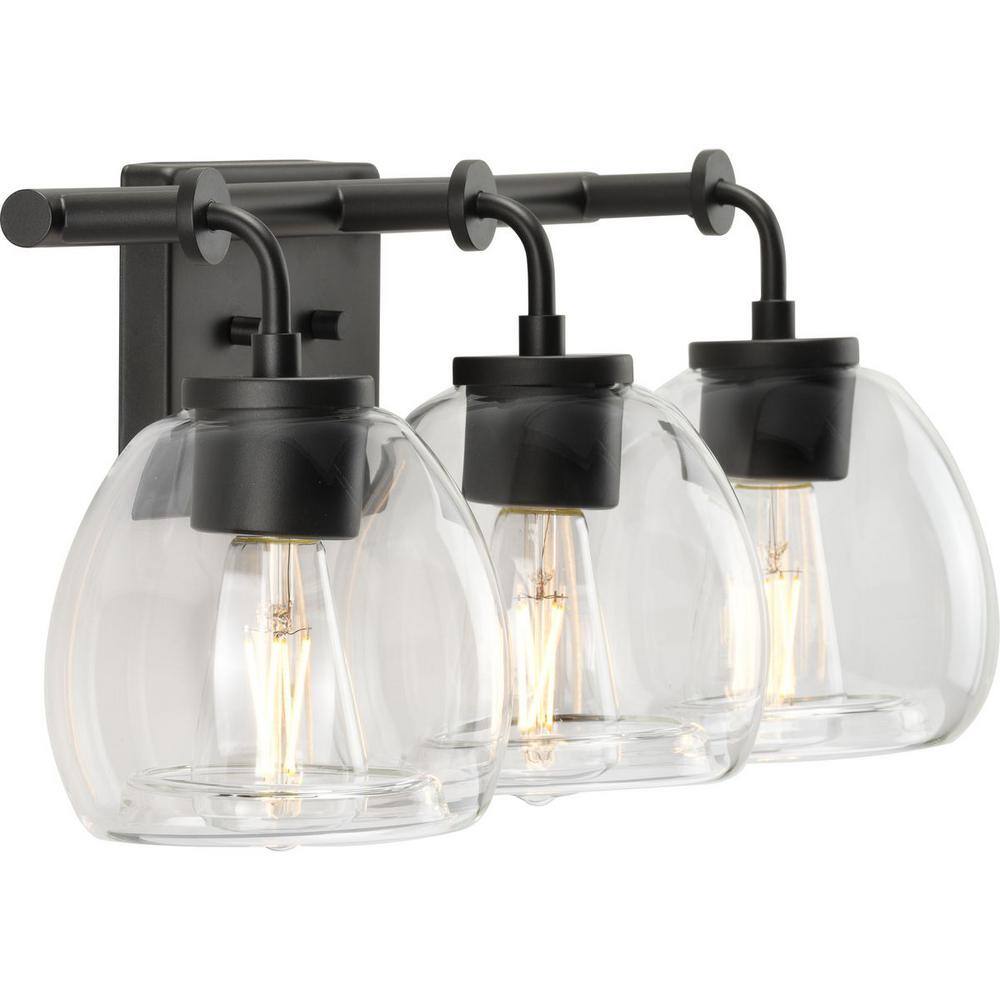 Graphite Industrial 3-Light Bath Vanity Fixture