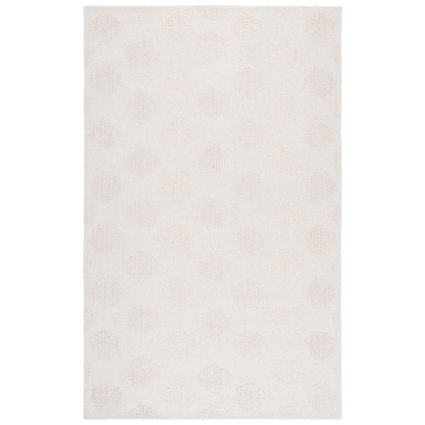 Metro 6 ft. x 9 ft. Ivory Polka Dot Area Rug