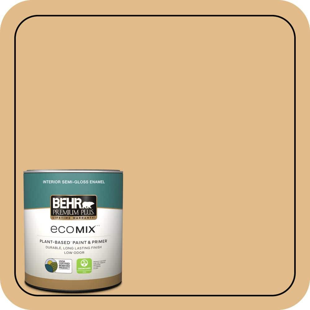 1 qt. #M280-4 Royal Gold Semi-Gloss Enamel EcoMix Plant-Based Interior Paint & Primer price history on PriceWatchPro