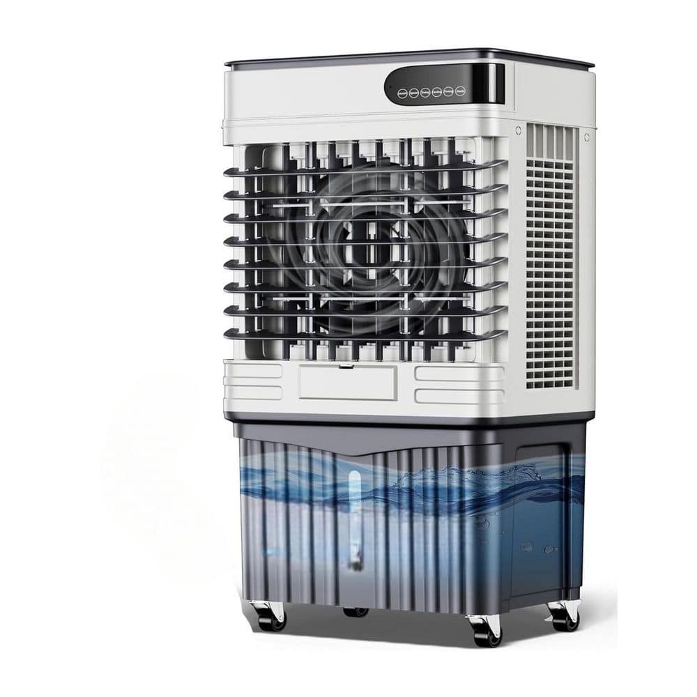 12H Timer 43 in. 3600CFM Portable Air Conditioner with 13.5 Gal. Tank, 3 Speeds, Oscillation, Remote, Touch Control price history on PriceWatchPro