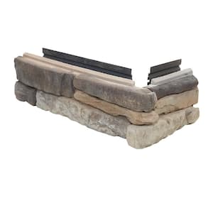 P-Series 5 in. x 12 in. To 19 in. Hampton Ledge Stone Concrete Stone Veneer Corners (1.6 lin. ft./bx)