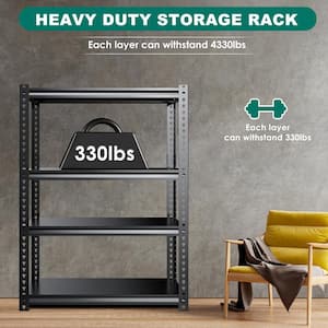 63 in. x 32 in. Storage Shelves Rectangular Steel Other Black Fire Pit Grate Log Grate, Adjustable Garage Shelving