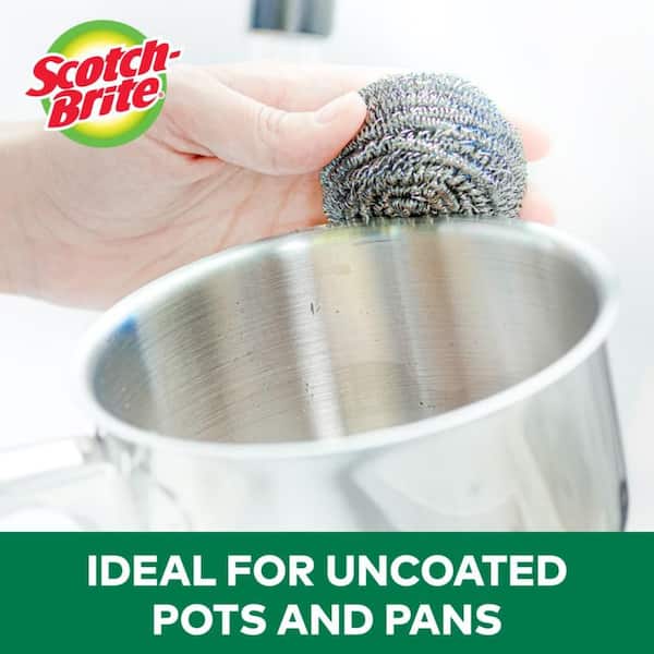Scrubbing Pad Dish Wash For Stain Removal Scrubber Stainless Steel Wire
