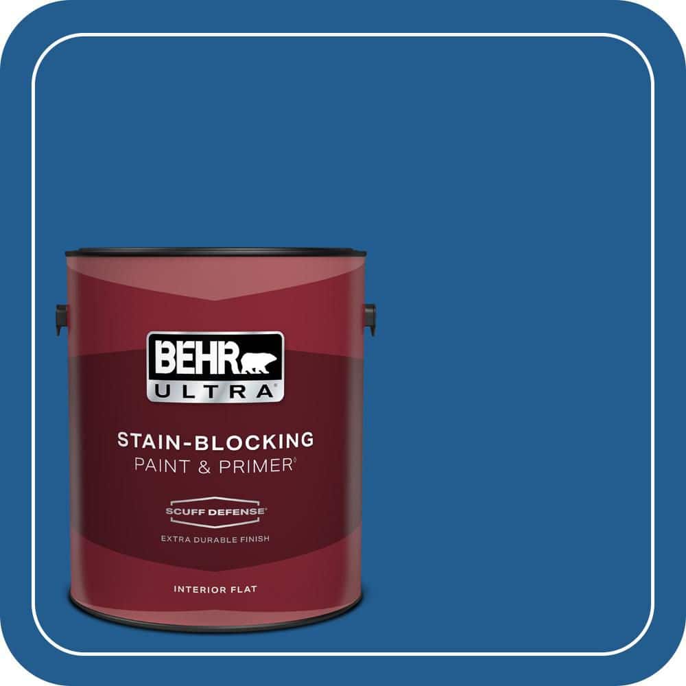 1 gal. #S-G-570 Sapphire Lace Extra Durable Flat Interior Paint & Primer price history on PriceWatchPro
