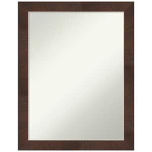 Wildwood Brown Narrow 21.25 in. H x 27.25 in. W Framed Non-Beveled Wall Mirror in Brown