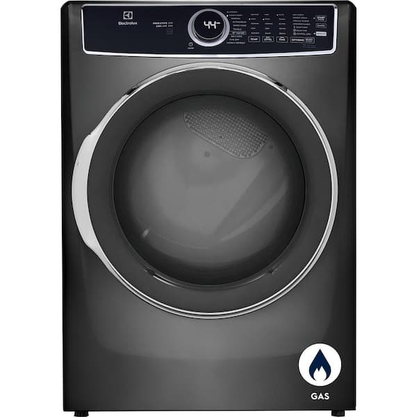 8 cu. ft. Titanium Front Load Perfect Steam Gas Dryer with LuxCare Dry and Instant Refresh