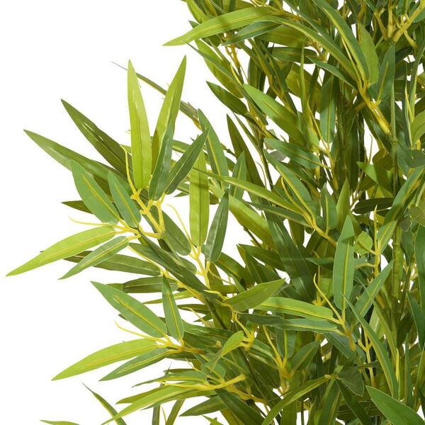 2 Pcs 6 ft. Artificial Bamboo Tree with Black Pot N2413Z0Q210