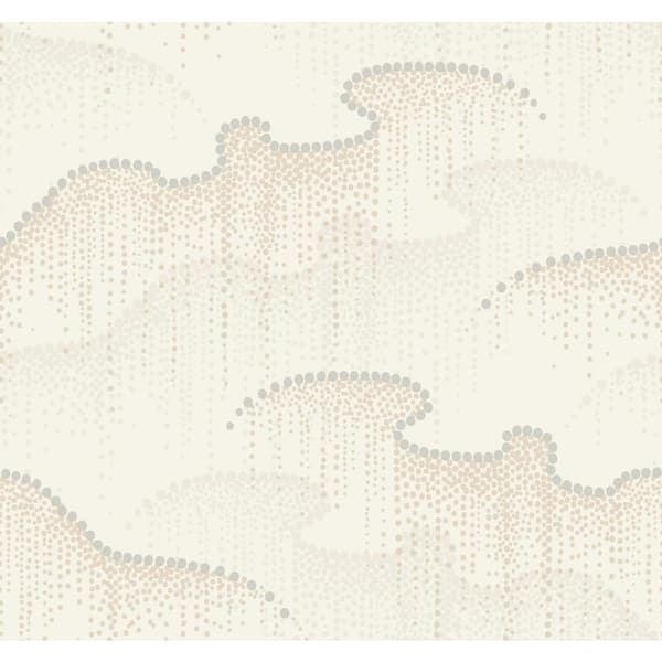 Candice Olson Moonlight Pearls Cream Wallpaper