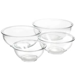 4-Piece Glass Nesting Mixing Bowl Set