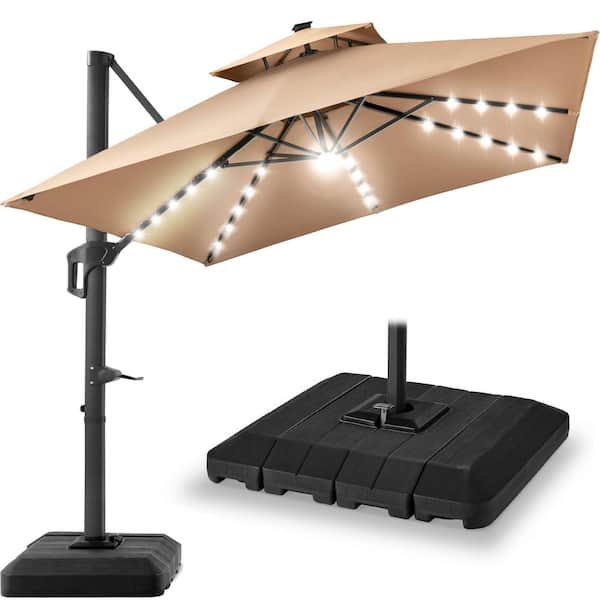 best solar lights for patio umbrella Yescom with Remote 9-10ft 8-Rib (4.75ft) resistant polyester and aluminum steel construction makes this umbrella the perfect addition to any backyard The 10 Best Patio Umbrellas